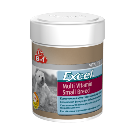 Excel Small Breed Multivitamin Мультивитамины для взрослых собак мелких пород, 70 таблеток – интернет-магазин Ле’Муррр