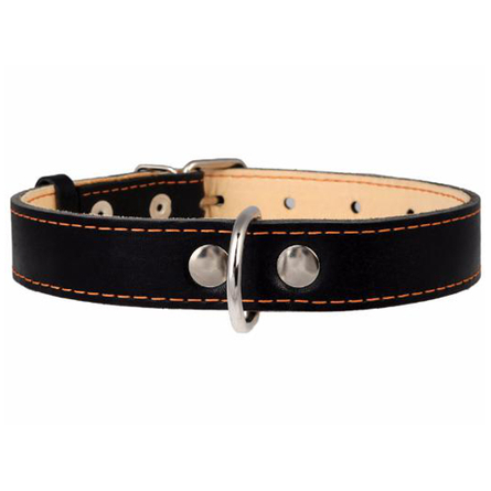 Collar Ошейник для собак двойной, с украшением, ширина 2,5 см, длина 38-50 см, черный – интернет-магазин Ле’Муррр